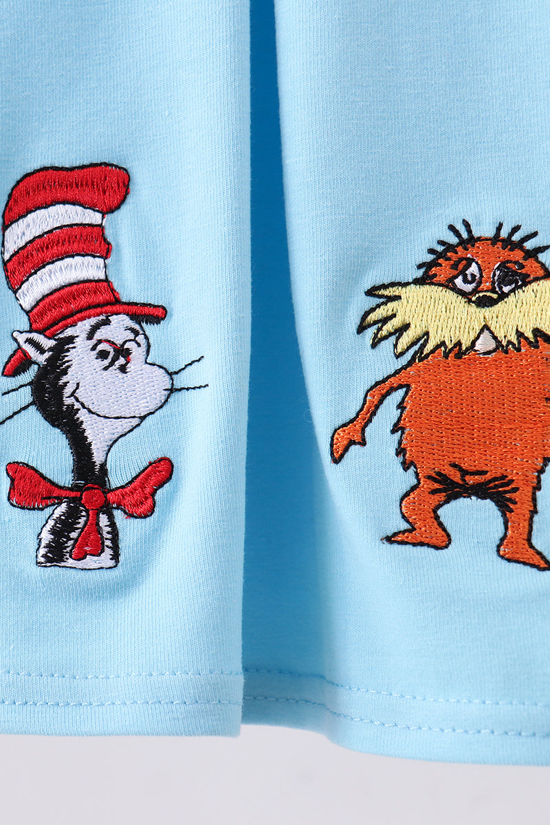 Blue Dr. Suess bloomer set