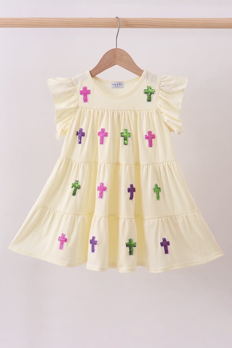Cross Sequined Dress