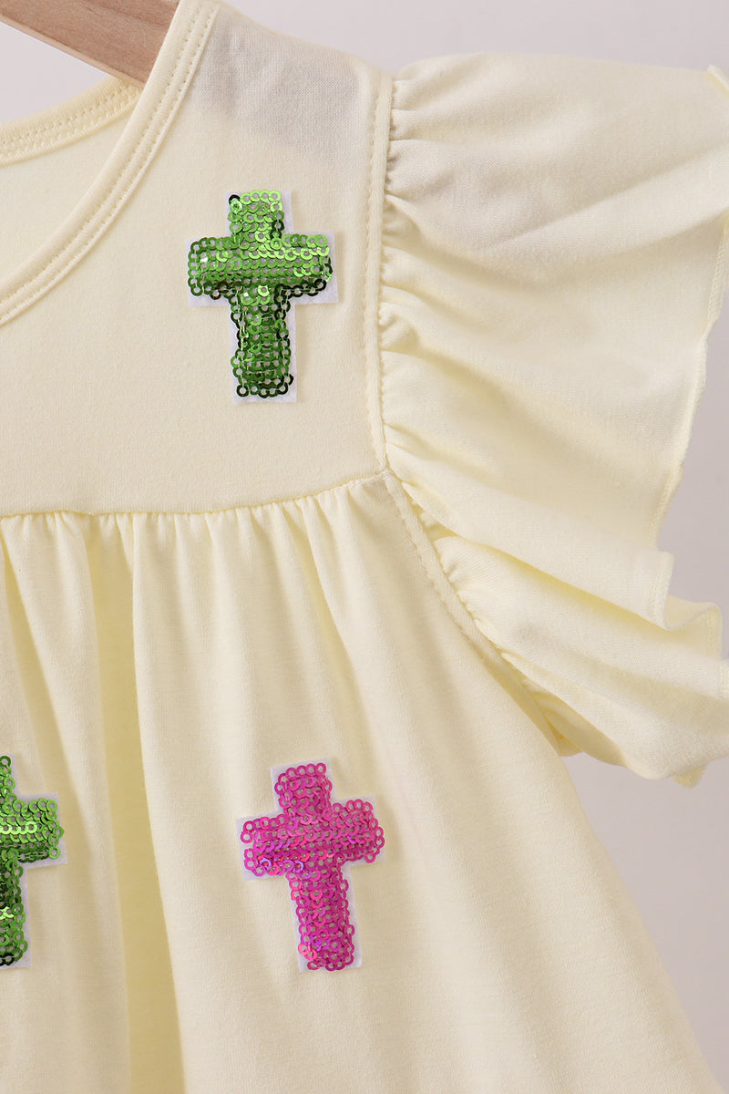 Cross Sequined Dress