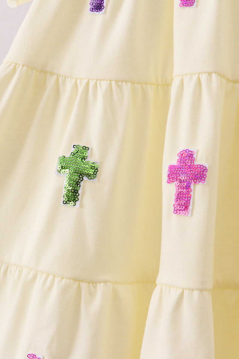 Cross Sequined Dress