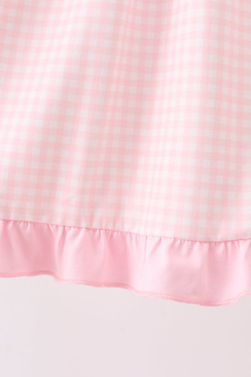 Pink Jack-O-Lantern  Applique Dress