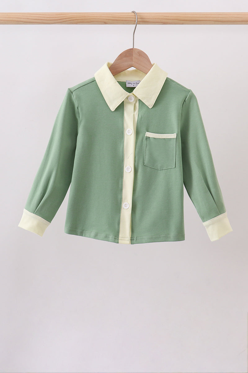 Sage button down shirt