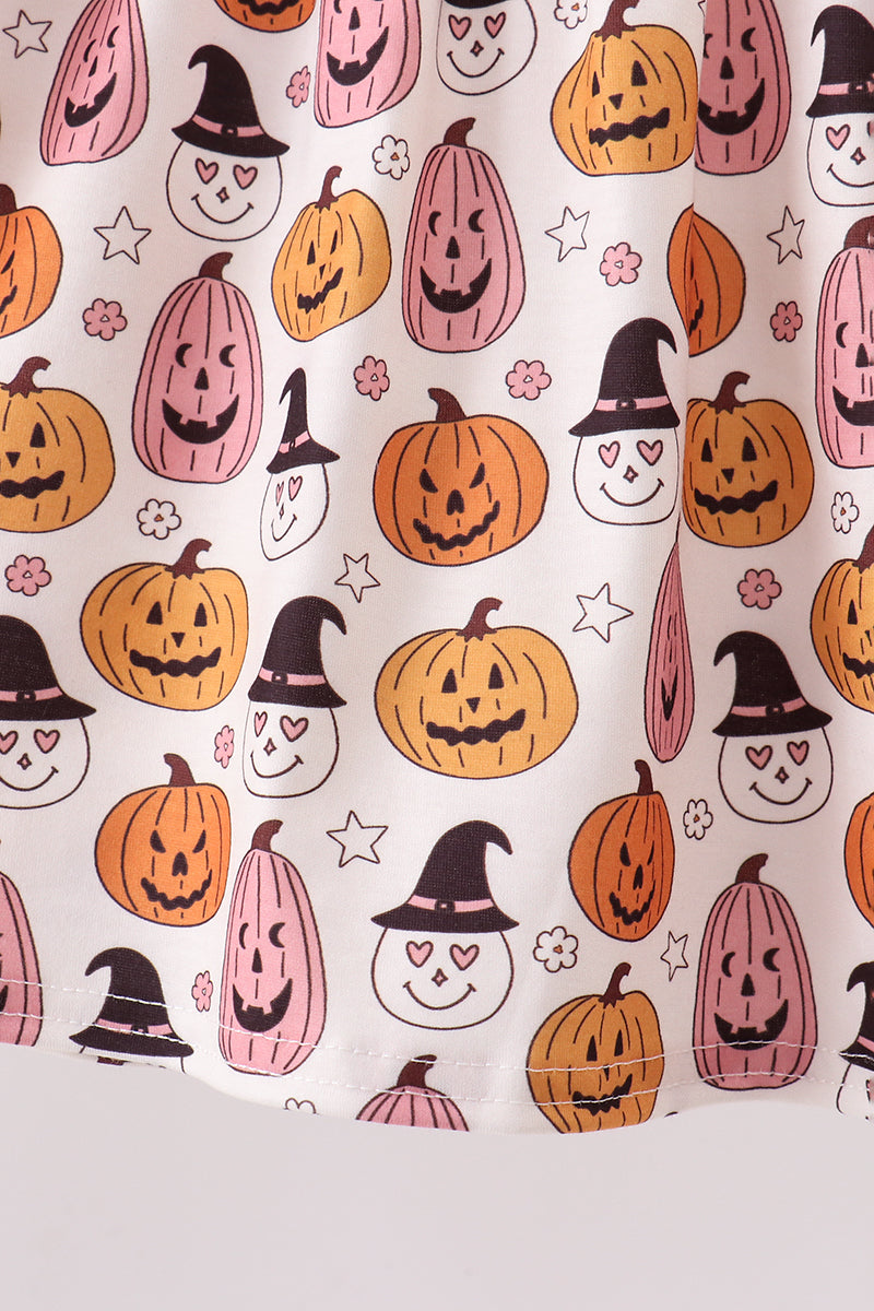 Pumpkin ruffle bloomer set