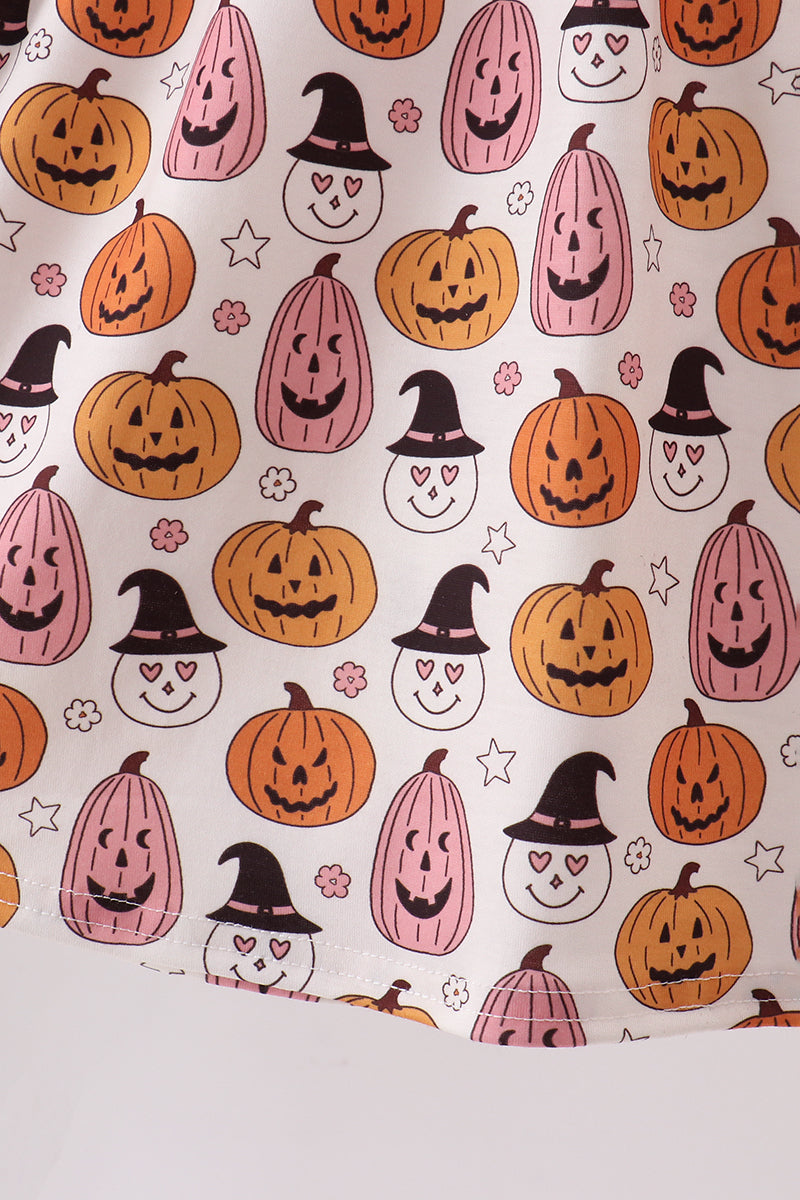 Pumpkin ruffle dress