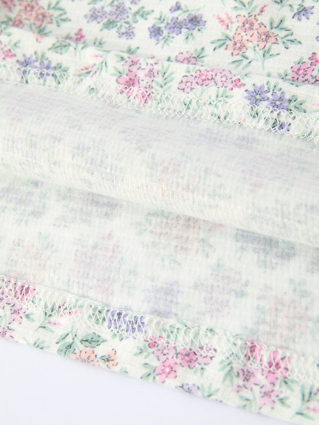 Spring Purple Floral Embroidered Smocked Bow Girl Dress