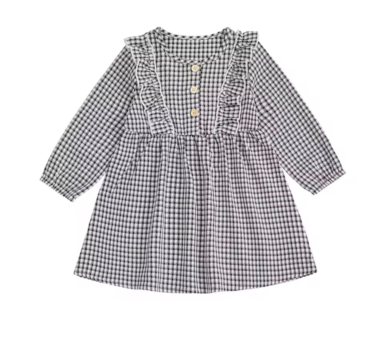 Black Gingham Dress