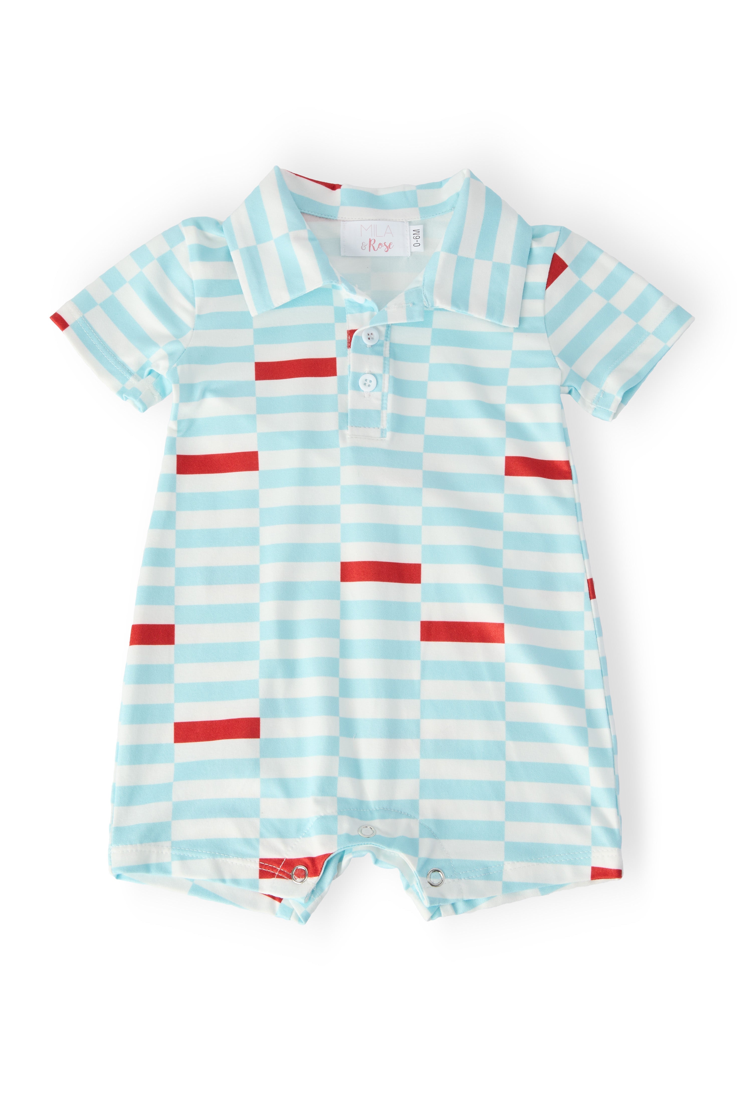 Block Party Polo Shorty One-Piece