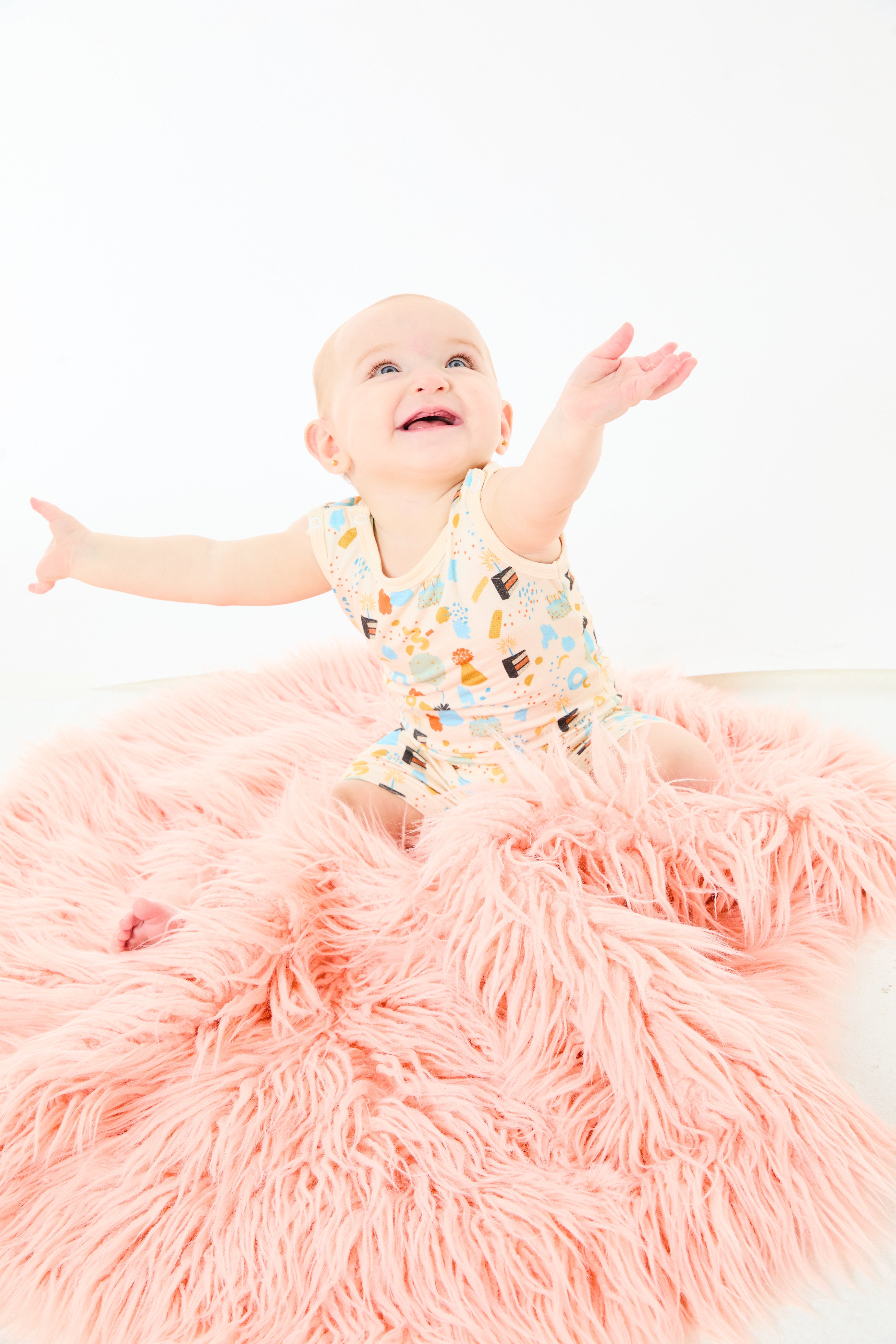 Tank Top Shorts Romper - Birthday