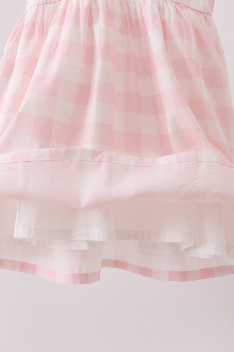 Pink gingham Dress