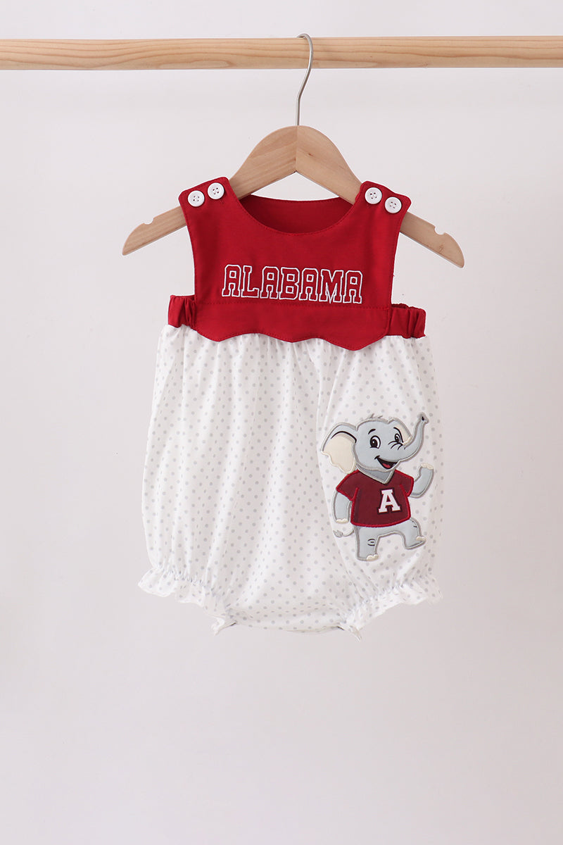 Maroon Alabama Applique Bubble