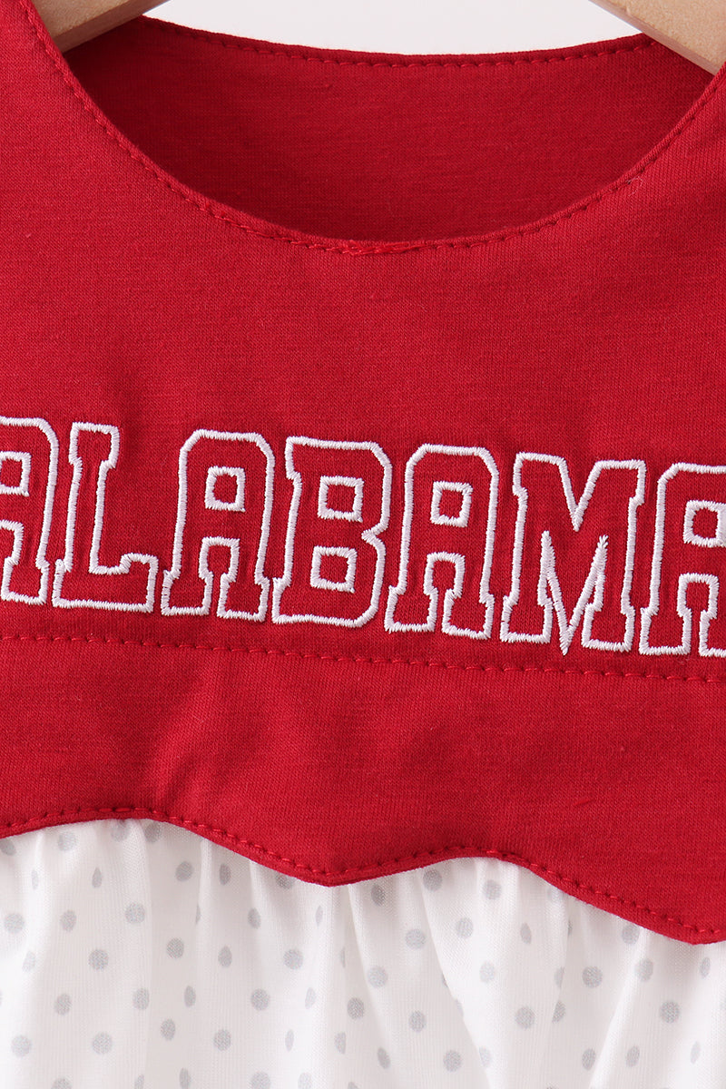 Maroon Alabama Applique Bubble