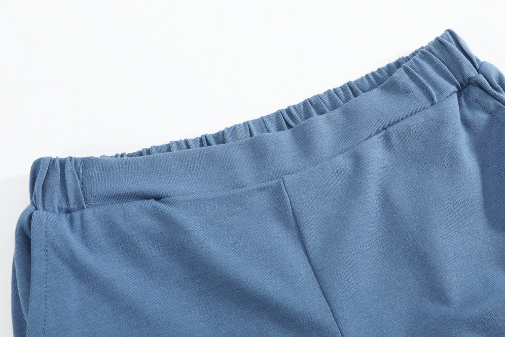 Blue ABC School Shirt and Shorts Set
