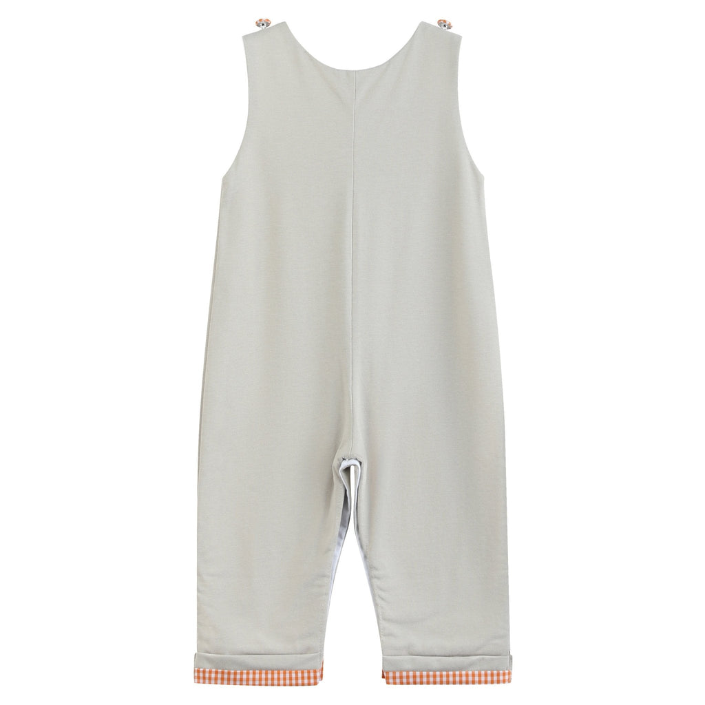 Gray Boo Applique Longalls