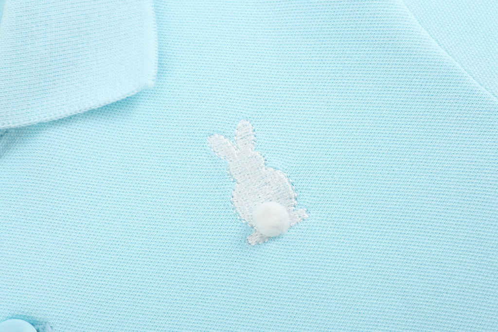 Light Blue Bunny Polo Shirt