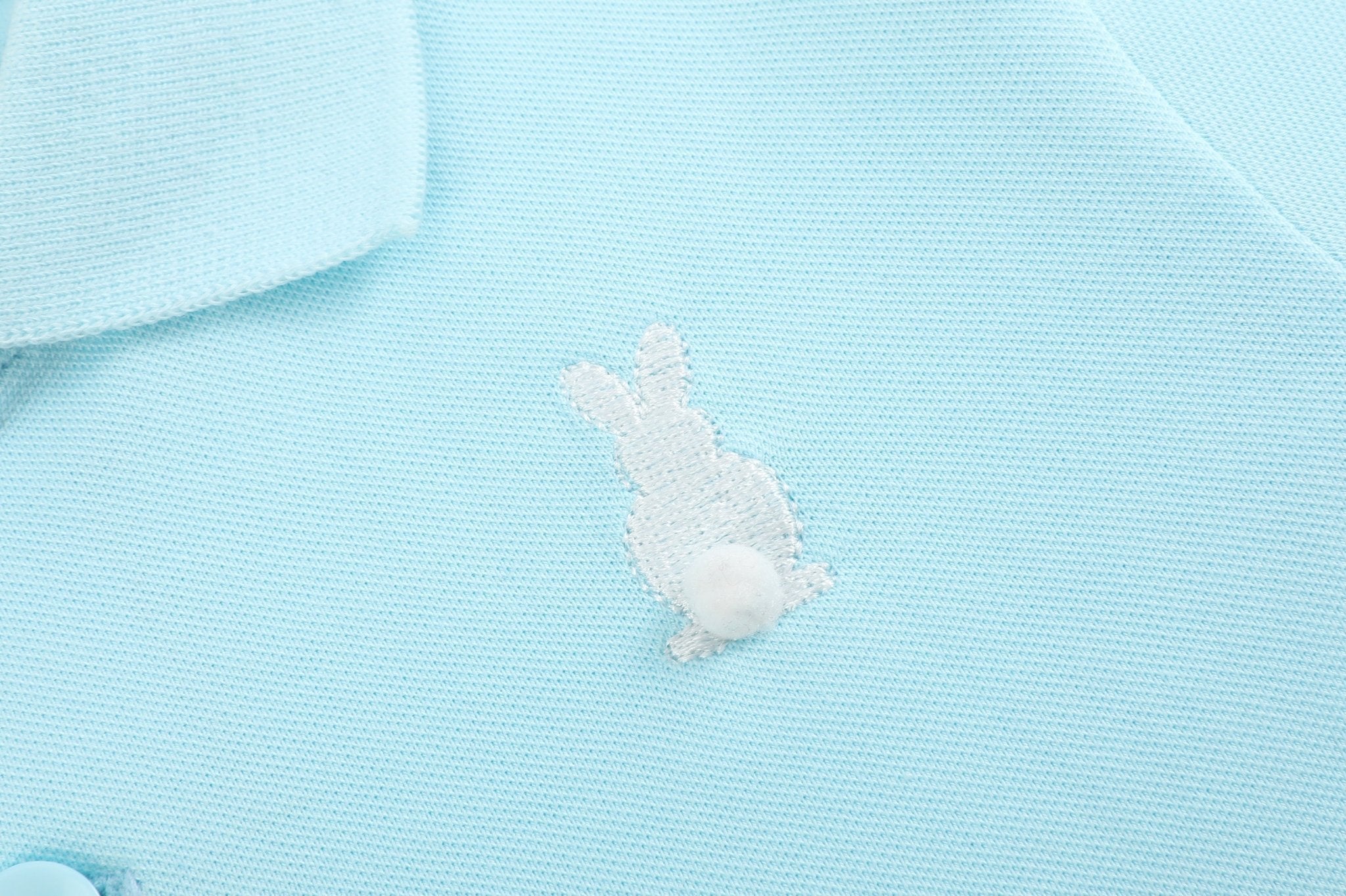 Light Blue Bunny Polo Shirt