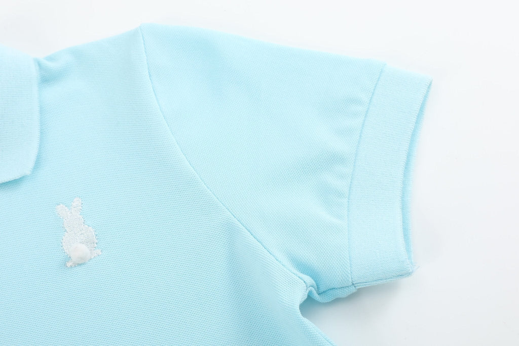 Light Blue Bunny Polo Shirt