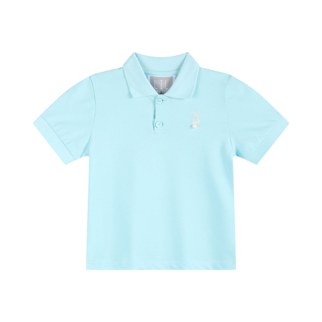 Light Blue Bunny Polo Shirt