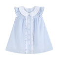 Light Blue Bunny Ruffle Yoke Dress