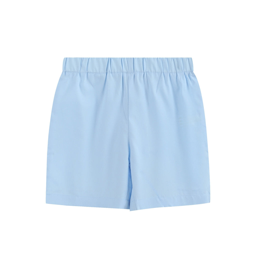 Light Blue Bunny Smocked T-Shirt and Shorts Set