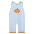 Light Blue Pumpkin Applique Longalls