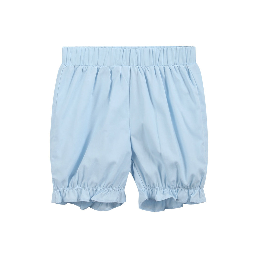 Light Blue Santa Smocked Dress and Bloomers