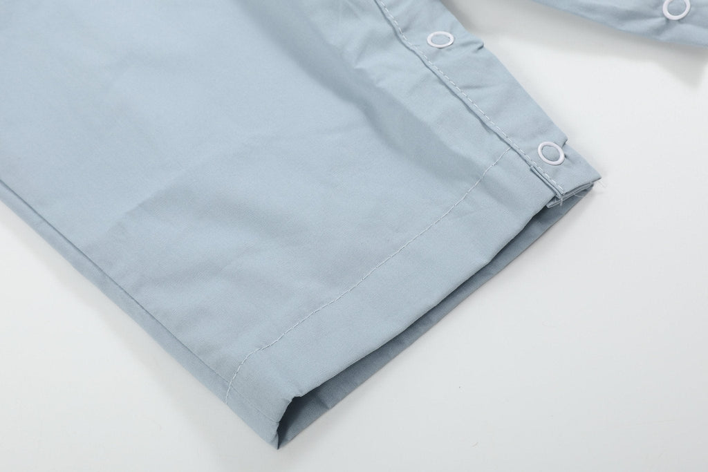 Light Gray 'Boo' Applique Longalls