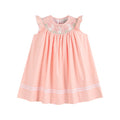 Light Pink Bunny Smocked Bishop Dress
