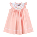 Light Pink Bunny Smocked Bishop Dress