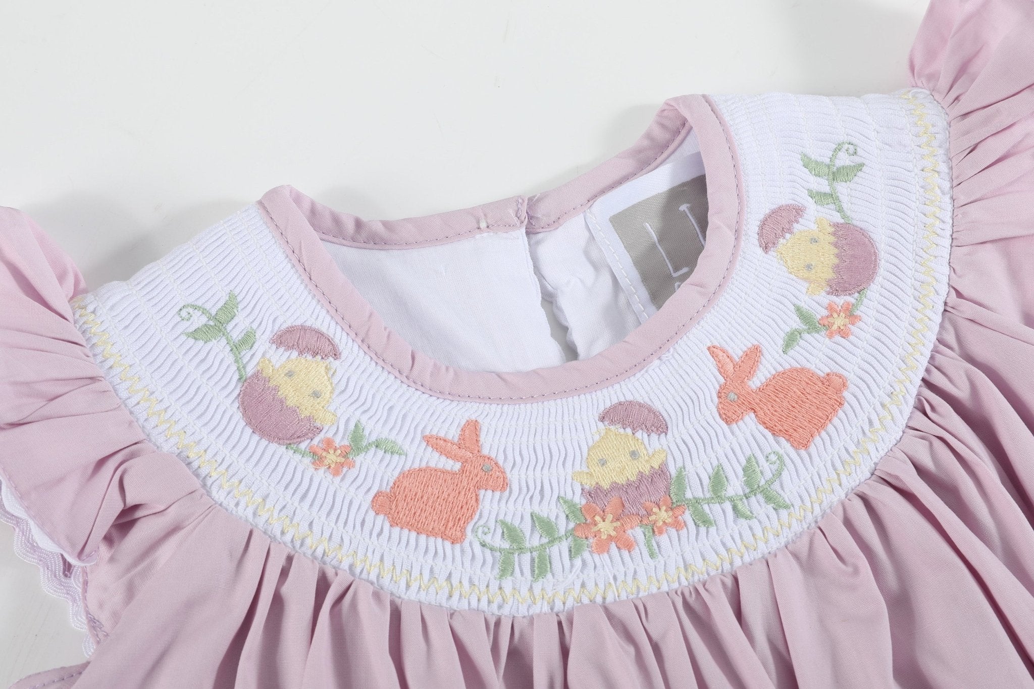 Light Purple Smocked Bishop Dress