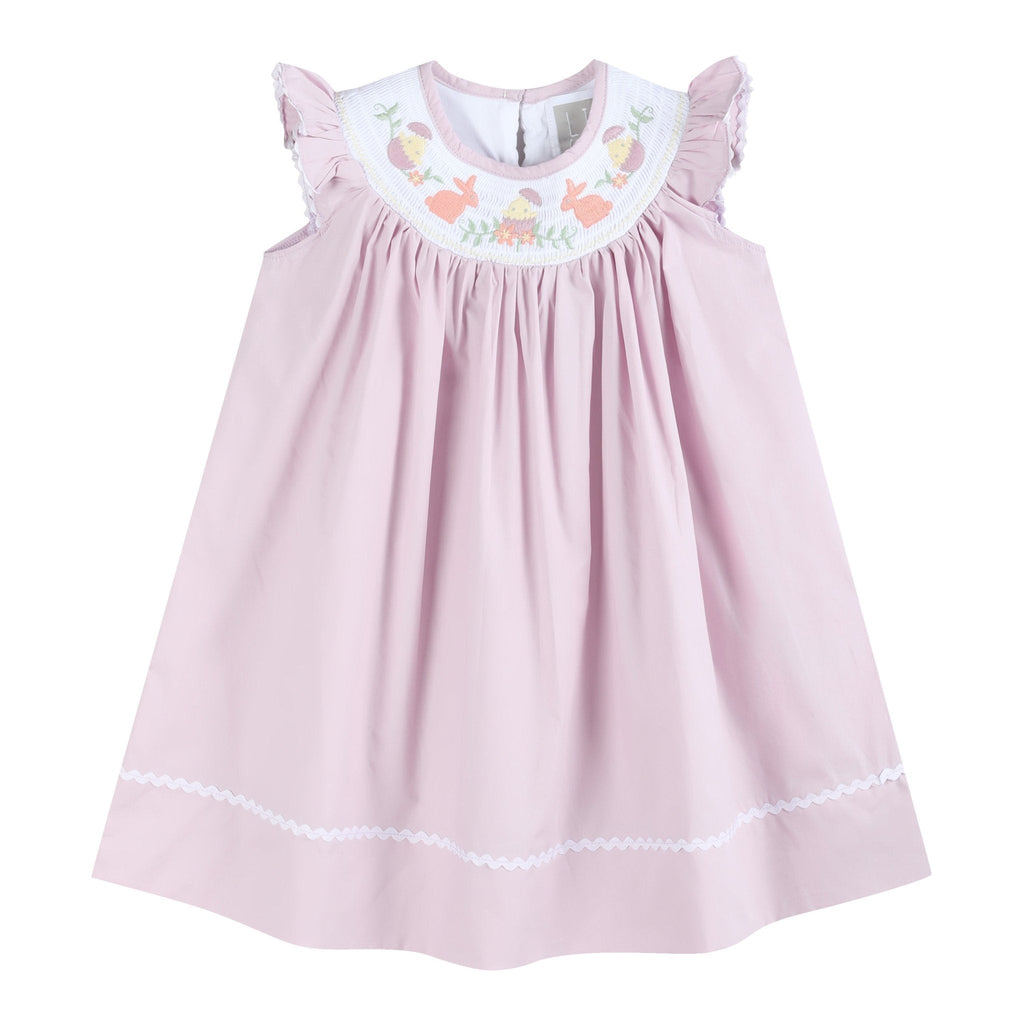 Light Purple Smocked Bishop Dress