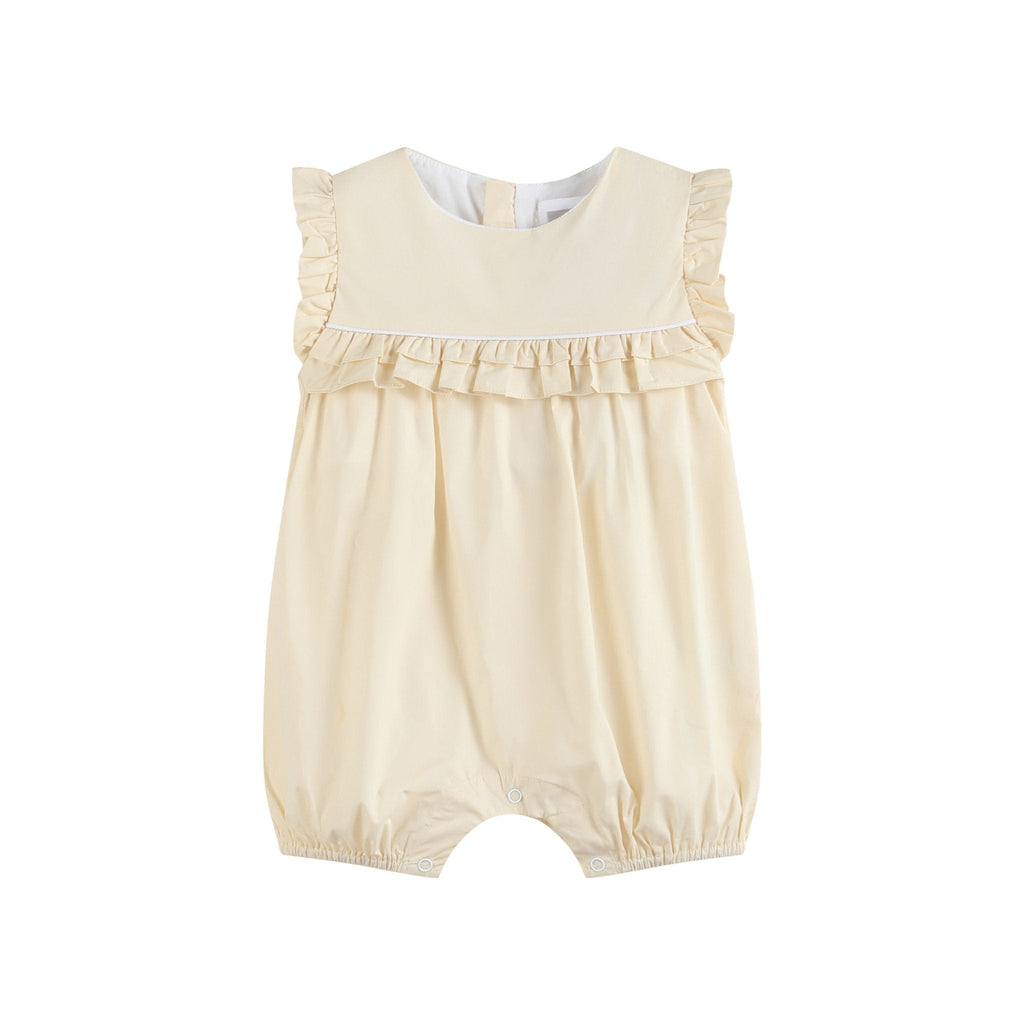 Light Yellow Ruffle Jumper Romper