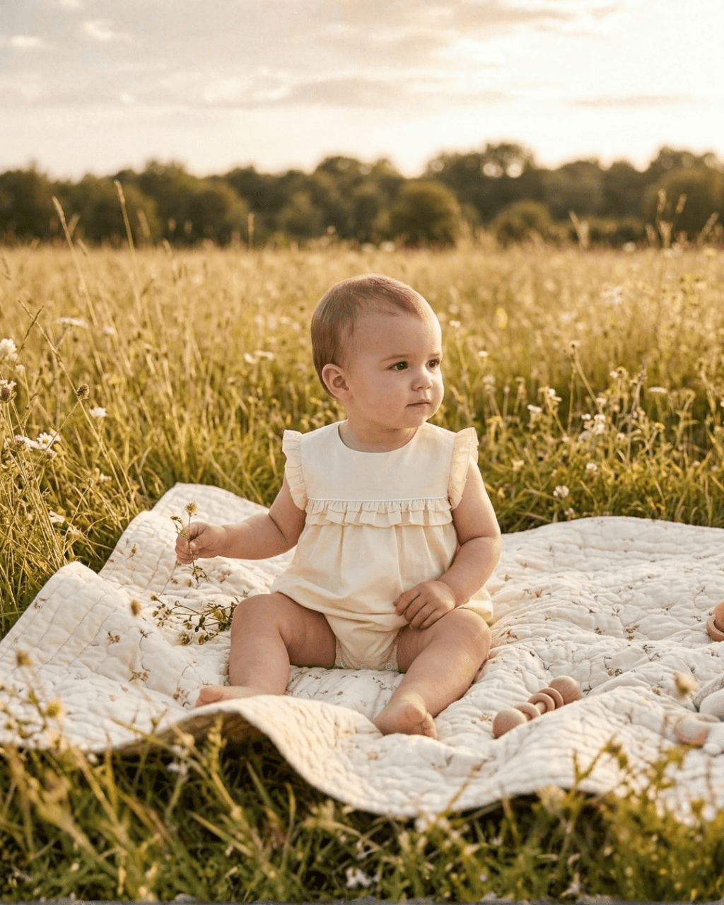 Light Yellow Ruffle Jumper Romper