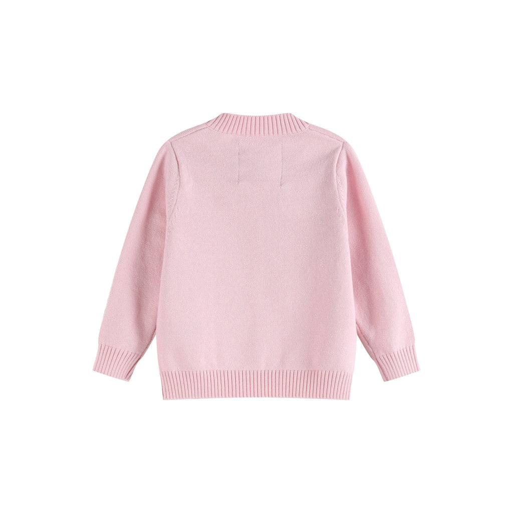 Pink Knit Bunny Cardigan