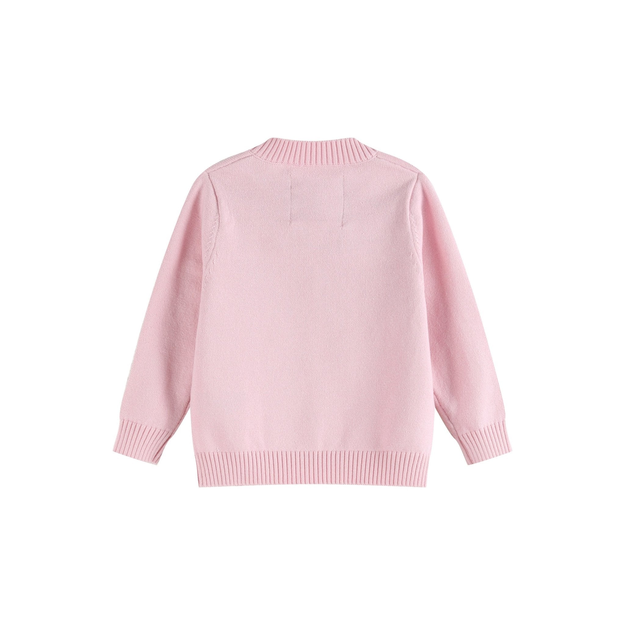 Pink Knit Bunny Cardigan