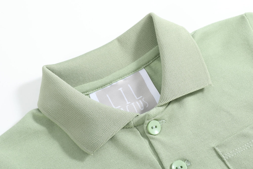 Sage Green Apple Polo Golf Shirt