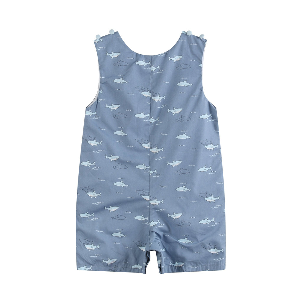 Shark Print Shortalls