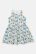 Stretchy Sleeveless Twirl Dress - Golf