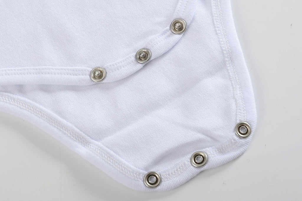 White Organic Cotton Short Sleeve Bodysuit